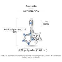 Encantos Originales De Plata 925 Para DIY Pulsera Y Collar Joyería Para Mujer Con Deseño De Sol Y Luna Joyas Delicadas - details 27