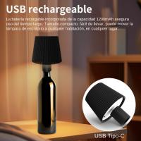 Lámpara De Mesa LED Para Botella De Vino 1pc Luz Nocturna Portátil Sin Cable Para Exterior Restaurante Dormitorio Bar Fiesta - details 27