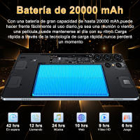 Versión Global pantalla HD Tablet Android 10.1 pulgadas 16GB RAM 1TB ROM 20000mAh Android 13.0 14 núcleo Tablet PC Tipo-C Cámara doble 5MP + 13MP Tarjeta SIM doble Red WIFI Bluetooth GPS WPS Regalos de oficina - details 10
