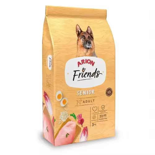 ARION FRIENDS SENIOR Pienso para Perros de Edad Avanzada, 3 kg - 1