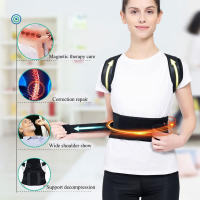 Corrector De Postura Con Terapia Magnética Soporte De Hombros Y Cinturón Lumbar Ajustable Para Hombres Y Mujeres Corrección De Espalda Y Omoplatos - details 2