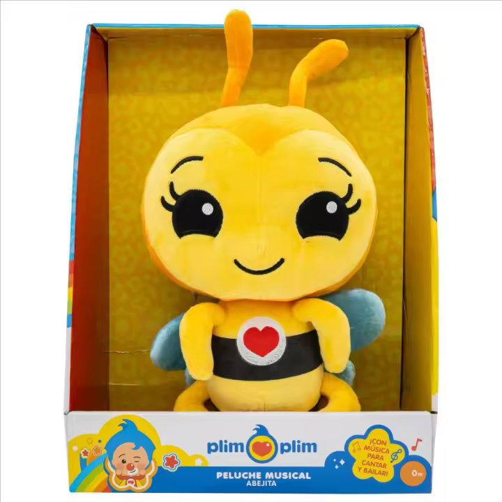 Bandai - Peluche Musical Dx Abejita 30 cm. Con la canción de "abejita chiquitita" (PL85016) - 1
