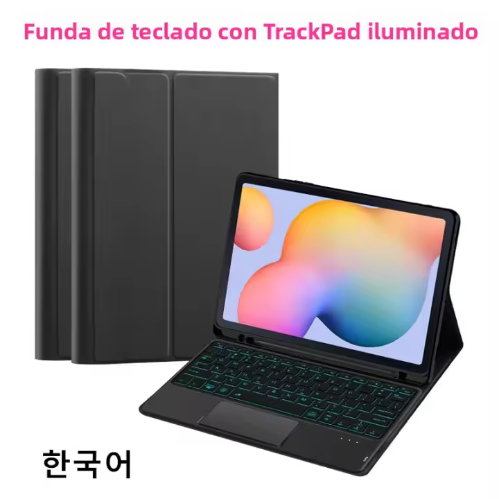 Funda De Teclado Para Samsung Galaxy Tab A9 plus S8 S9 S10 plus S7 S9 FE+ S10FE A8 S6 Lite Cubierta Mágica Compatible Con Varias Versiones De Tabla - 1