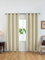1pc Cortinas De Blackout Total 100% Con Grommets Para Sala De Estar Y Dormitorio Material De Poliéster Resistente Al Químico - details 11