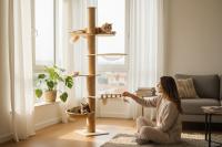 Árbol para Gatos de Diseño Natural en Madera | Elegante, Compacto y Funcional | Cottecota - details 1