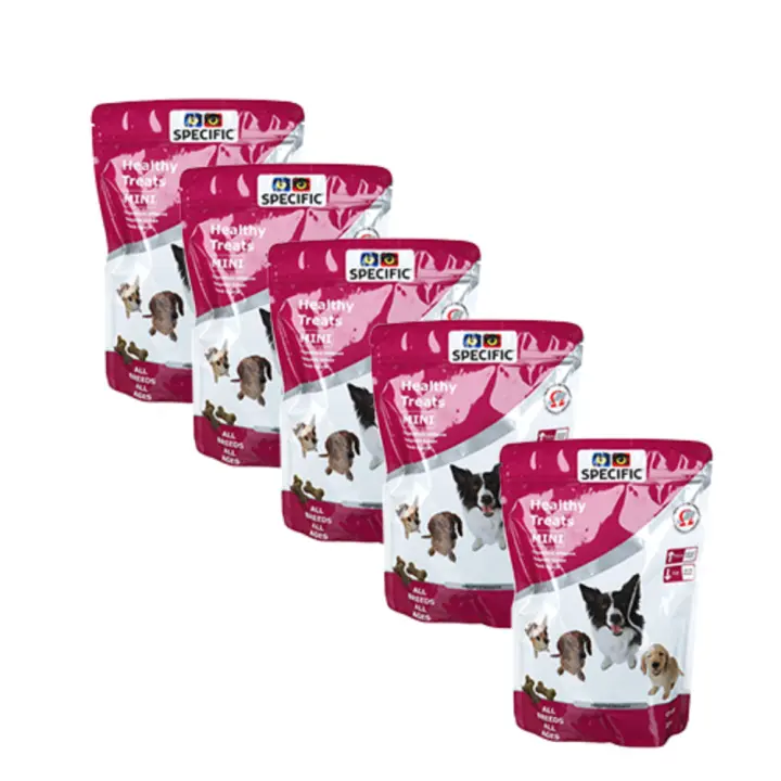 SPECIFIC Snacks para Perros Razas Pequeñas HEALTHY TREATS MINI, Pack 6 Bolsas x 300 gr - 1