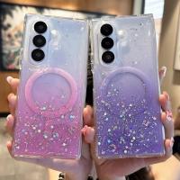 Funda De Teléfono Transparente Con Estrellas Y Brillo Magnética Para Samsung Galaxy Z Fold 8 Ultra Fold 8 7 6 5 Compatible Con Magsafe Para Carga Inalámbrica - details 8