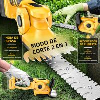 Podadora De Arbustos Eléctrica Portátil 2 En 1 Para Jardín Y Césped Sin Cable Compatible Con Batería Dewalt 20V Hoja De 22 Cm - details 2