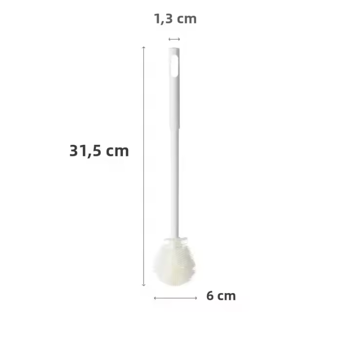 Cepillo De Silicona Para Botella De Leche Y Vaso Limpieza De Cristal Con Mango Largo Herramienta De Limpieza De Cocina 1/3pcs - 1