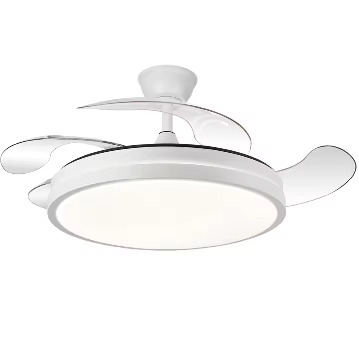 ESCORPION - Fabrilamp Ventilador Escorpion 59w Metal Blanco 3 Aspas Desplegables Ultrasilencioso 107d 6980lm CCT Regulable Remoto Temporizador DIMABLE - Abrila 2026 - 1