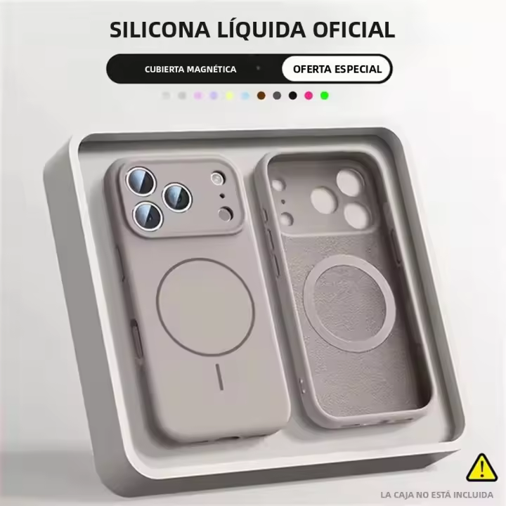 Funda De Silicona Líquida Para Magsafe Para iPhone 17 16 15 14 pro Max Cubierta Magnética Mate De Colores Caramelo Compatible Con iPhone Air - 1