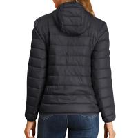 Chaqueta De Invierno Para Mujer Ligeramente Acolchada Con Capucha Cierre De Cremallera Impermeable Y Térmica Con Bolsillos Estilo Casual - details 39