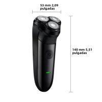 Afeitadora Eléctrica Recargable Mini Portátil Para Hombres Cuchilla Tríplice Acero Inoxidable Flotante Inteligente Regalo Ideal - details 0