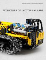 Modelo De Robot RC De 3 En 1 Para Niños Juguete De Bloques De Construcción De Camión Excavadora Y Bulldozer Regalo Para Niños - details 14