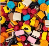 VIDAL Licorice AllSorts Regaliz bolsa de 1 Kg Mix de regaliz originalmente sabor a limón,mora,fresa,naranja,chocolate SABOR GARANTIZADO - details 0