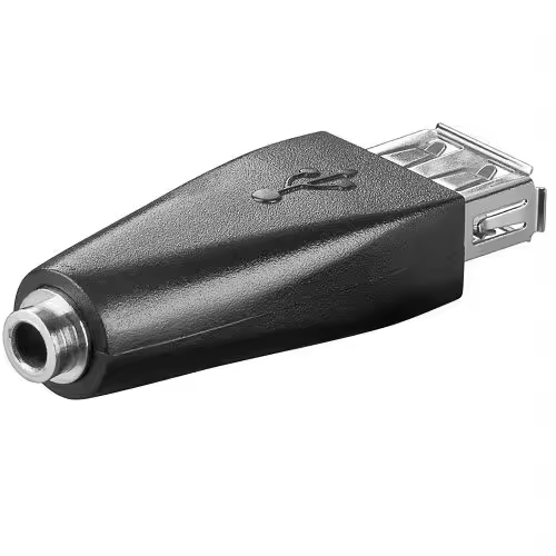 CABLEPELADO Adaptador USB Hembra a Jack Hembra | USB 2.0 Tipo A a Jack 3,5 mm 3 Pines - 1