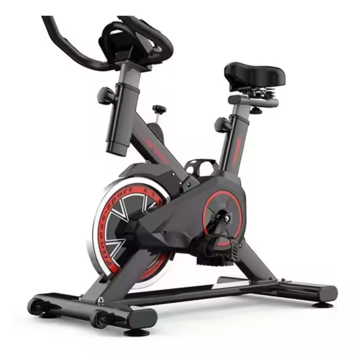 DASCK-Bicicleta Estática Bicicleta de Ciclismo Interior con Pantalla LCD en Casa Estática de Profesional Volante Inercia 6 kg - 1