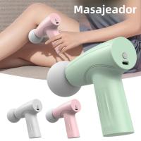 Mini Masajeador De Músculo Rosa Electrónico Portátil Para Terapia De Tisular Profundo Masajeador De Fascia Con Batería Recargable - details 2