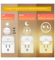 Lámpara Nocturna LED Con Sensor De Movimiento EU Plug 220V Para Casa Aisle WC Pasillo Escalera Cocina Dormitorio Luz Nocturna - details 6