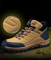 Botas De Invierno Para Hombre Calzado De Cuero De Alta Calidad Botines De Nieve Para Exteriores Y Senderismo Talla 39-46 - details 10