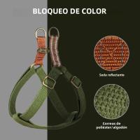 Harnés De Nylon Malla Para Perros Pequeños Y Medianos Reflectante Y Ajustable Harnés De Algodón Suave Para Pitbull Bulldog - details 3