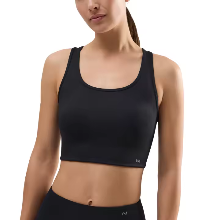 Ysabel Mora - Sujetador deportivo detalle espalda sujeción ligera negro - 1