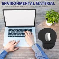 Alfombrilla De Ratón Con Base acolchada Para Muñeca Ergonómica Antideslizante Suave Para PC Y Laptop Material De Goma Cómodo Y Duradero - details 2