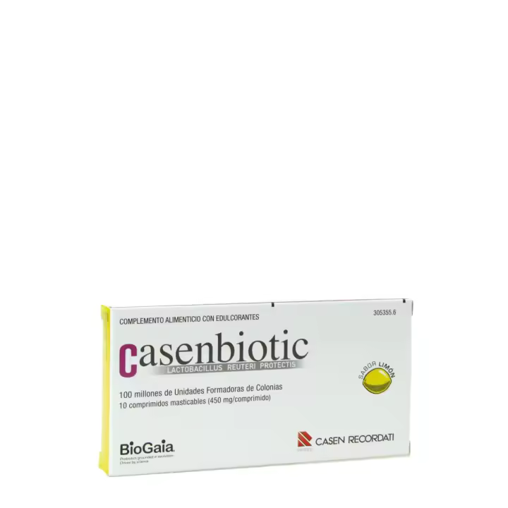Casenbiotic sabor limón 10 comprimidos masticables - 1