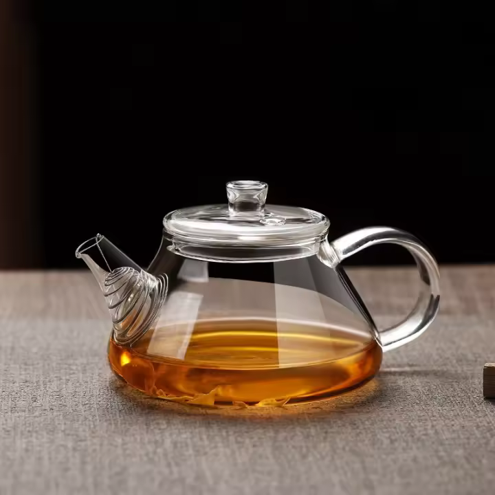 Mini Tetera De Vidrio Resistente Al Calor Con Filtro Para Infusión De Té De Flores Kettle De Té Kung Fu Para El Hogar Teaware - 1