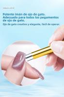 Cylindrical Cat Eye Nail Magnetic Stick Para Gel UV Polvo De Esmalte De Uñas Efecto De Reluciente Herramientas De Manicura DIY Para Pintura 3D De Ojos De Gato - details 6