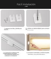 Tira De Luces LED Neón Impermeable Con Sensor De Escaneo De Mano Y Interruptor Táctil Para Iluminación De Armarios Cocina Y Dormitorio - details 8