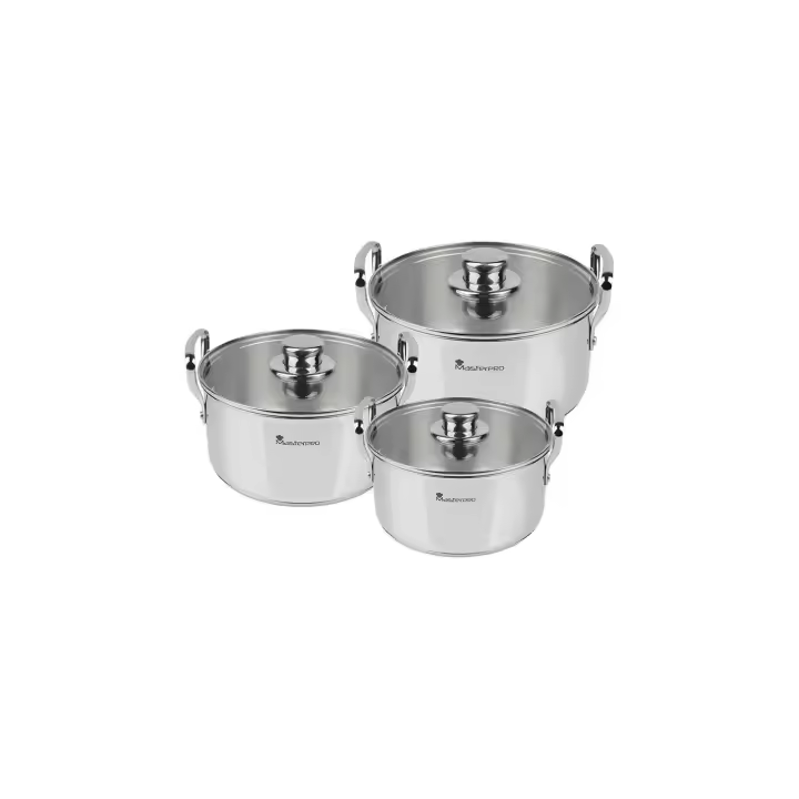 BATERIA COCINA 6 PIEZAS INOX COOKWARE SMART MASTERPRO DE SUINPLAS DECORACIONES - 1