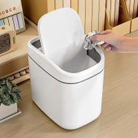 Mini Papelera De Escritorio Con Tapa Creativa Y Divertida Pequeña Caja De Basura Para Mesa De Trabajo Dormitorio Sala De Estar Coche - details 2