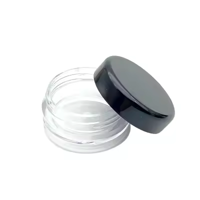 100pcs De 2g/3g/5g/10g/15g/20g Jars De Maquillaje En Plástico Transparente Botellas De Muestras Para Crema De Ojos Y Labios Contenedores De Crema De Maquillaje - 1