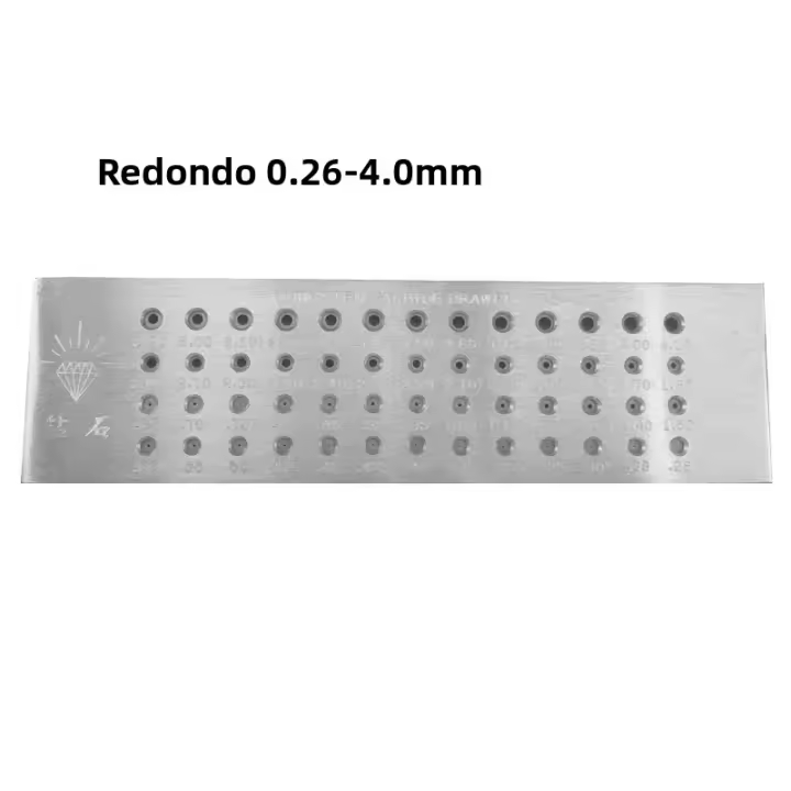 Tungsteno Carbonato Redondo Herramienta De Metal Para Dibujar Hilo De Oro Y Plata Para Fabricación De Joyas DIY 0.26-9mm - 1
