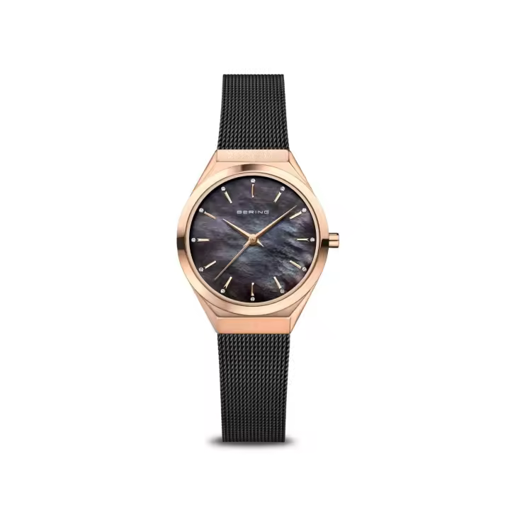 Reloj Bering 18729-166 en Acero IP Negro y IP Rosé Sumergible 3ATM Garantía 3 Años - 1