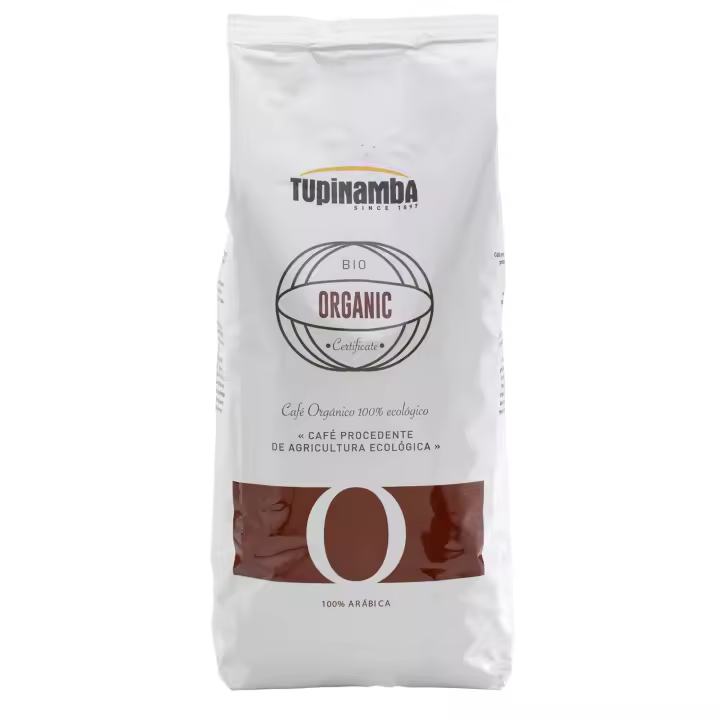Café en grano Tupinamba Organic Bio Cartificado 100 % Natural y 100 % Arabica agricultura ecológica cafe mundi 1 kg - 1
