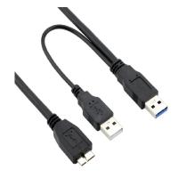 Cable USB 3.0 a Micro Con Cable De Poder Extra 0.5m 1m Adaptador De Datos Para Disco Duro HHD Hombre a Micro - details 0