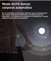 Lámpara Nocturna LED Con Sensor De Movimiento Recargable RGB Para Cocina Armario Escalera Luz De Fondo Sin Cable Luz De Armario - details 16