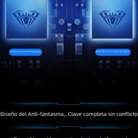 Teclado Mecánico AULA F2088 Gaming Con Retroiluminación Mixta 104 Teclas Brown Blue Switch Para PC Y Portátil Sin Batería - details 14