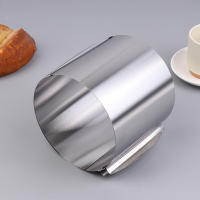 Anillo De Mousse De Acero Inoxidable Molde Circular Ajustable Para Hornear 6-12 Pulgadas Herramienta De Pastelería - details 3