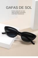 Gafas De Sol Para Mujer Y Hombre Estilo Gato Clásico Diseño De Arroz Protección UV400 Antiguo Moda Gafas De Sol Tendencia - details 0