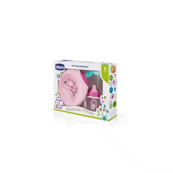 CHICCO SET DE COMIDA ROSA +6M - 1