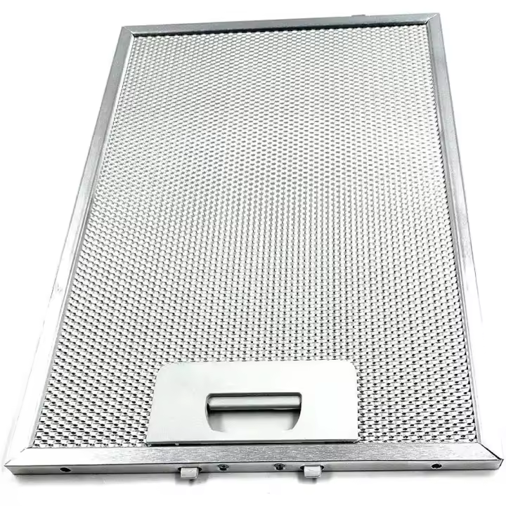 Filtro metálico para campana extractora de cocina Teka. Modelo DC90 VR03. Medidas: 260 mm x 320 mm. Código original 81471016. - 1