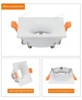 Spotlight LED MR16 Anti-fulgor Instalación En Foso Material De Aluminio Blanco GU10 Integrado Luz LED Eficiente Para Dormitorio - details 9