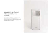 CREATE - Aire acondicionado portátil 3 en 1 7000BTU con deshumidificador 36L/día, color blanco - SILKAIR HOME 36L - details 4