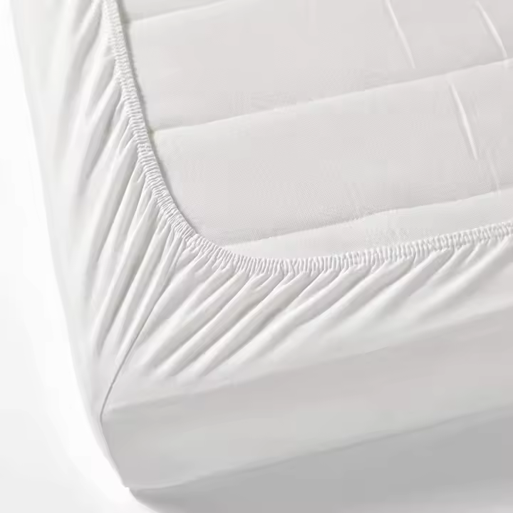 GREATOYAR Sábana Bajera Ajustables, Sábana Bajera Cama, Ropa de Cama, Sábana Barata Cómoda, Protector de Colchón, 100% Polyester, para Cama 90/135/150/180cm, Color Blanco/Beige/Gris/Azul/Rosa - 1
