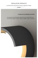 Lámpara De Pared Exterior LED Impermeable IP66 Con Sensor De Movimiento Iluminación Moderna Para Porche Balcón Jardín - details 5