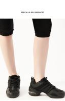 Zapatos De Baile Para Mujer En Malla Transpirable Color Negro Suela Suave Jazz Salsa Moderno Zapatos De Cuadrilla - details 8