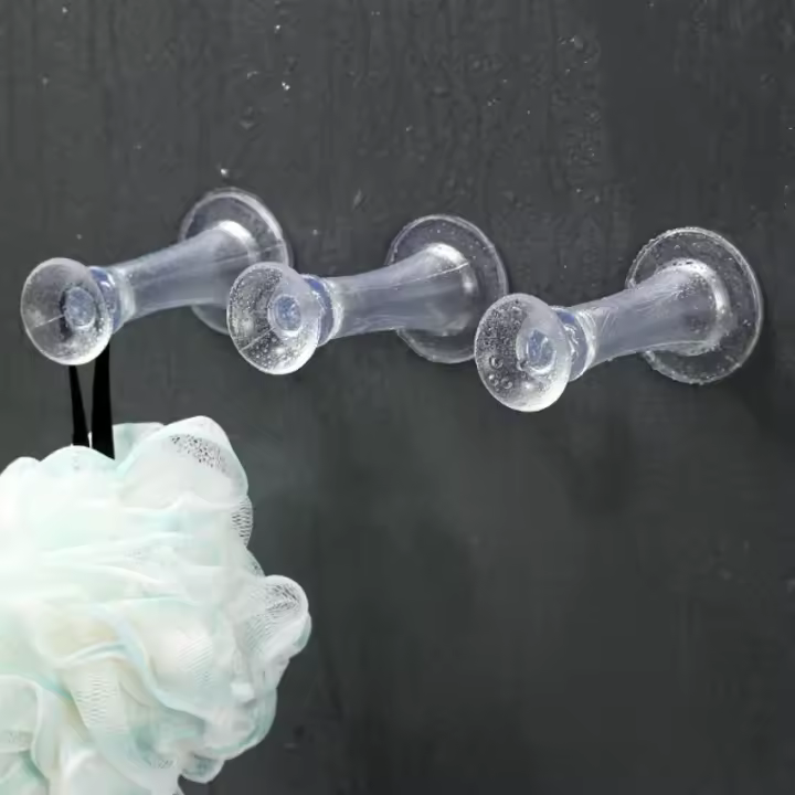 Parachoques De Puerta Absorbente De Impacto Sin Clips Adecuado Para Baños Y Dormitorios - 1